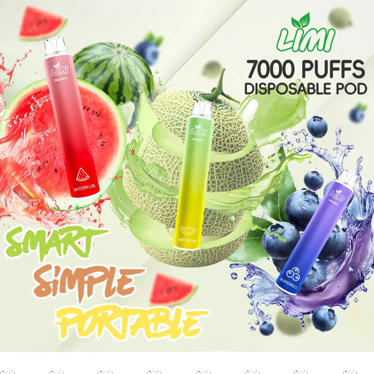 LIMI 7000 Puffs 拋棄式電子煙|智能氣動感應 即吸即用