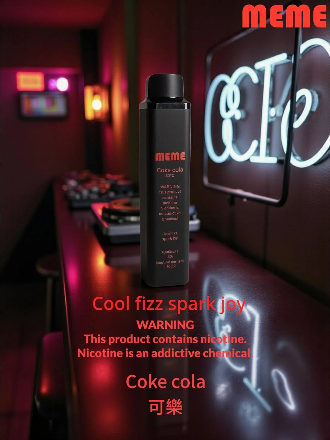 MEME 7000 PUFFS 拋棄式電子煙|韓國潮流爆款・K-Style Cotton棉芯:圖片 5